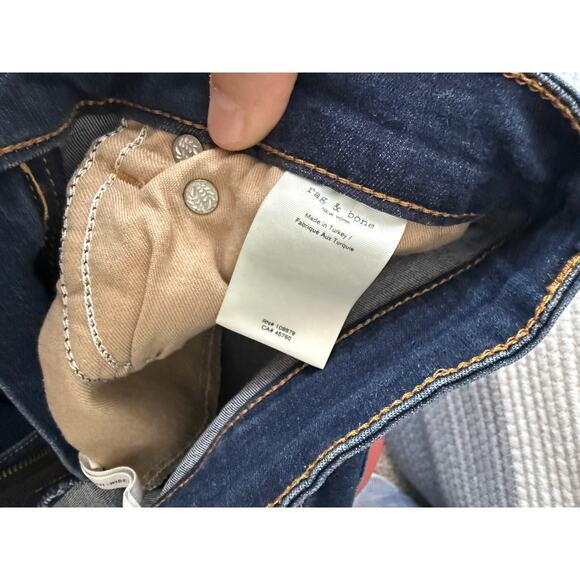 Rag & Bone Epic Nina High Rise Skinny Jeans Ashland Dark Wash 23 Classic Clean - Picture 7 of 7